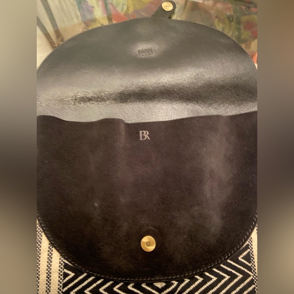 Banana Republic Black Leather & Suede With Statement Hardware Belt Bag - Picture 6 of 7